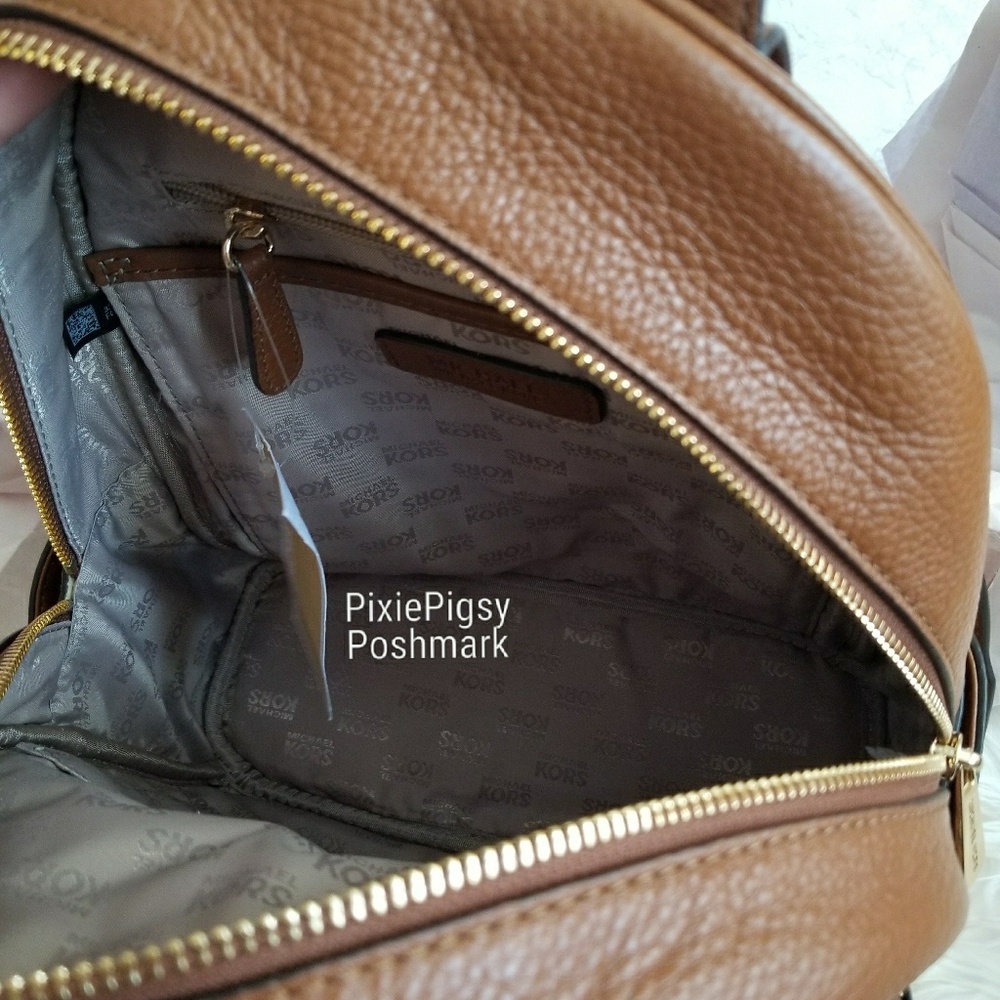 Michael Kors Abbey Studded Leather Backpack Bag - Picture 6 of 8